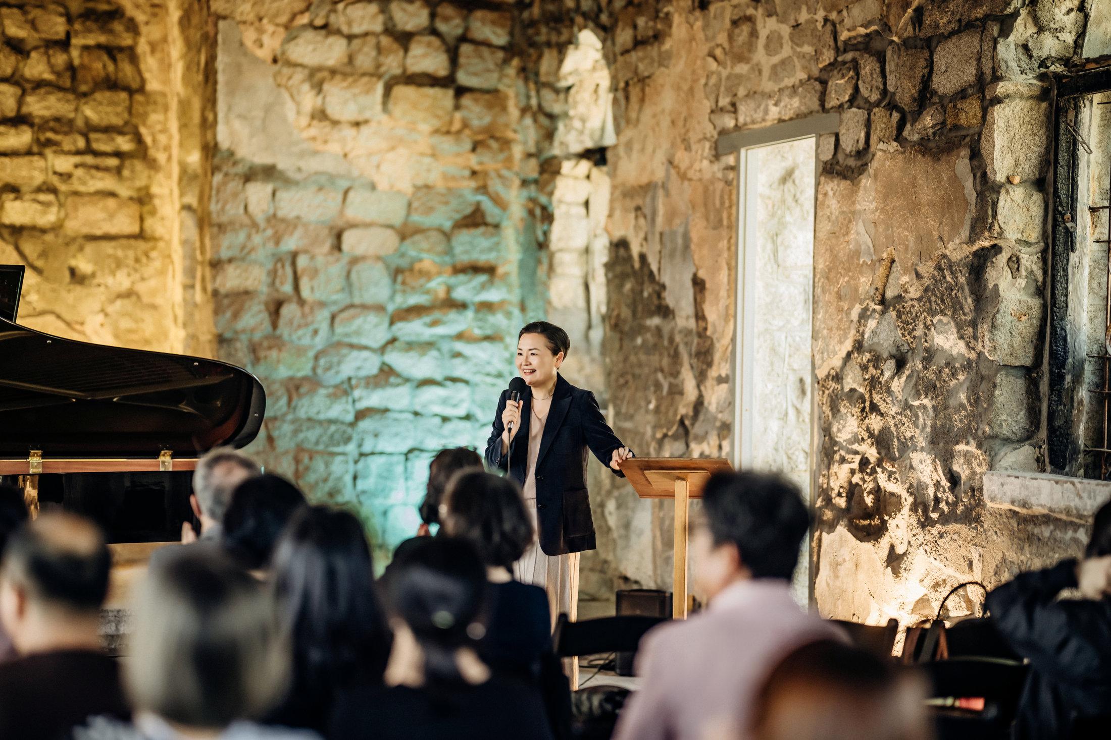 Mijung IM performing at the DMZ PLZ Festival